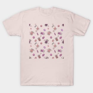 Sewing Pink Cotton Reels and Buttons T-Shirt